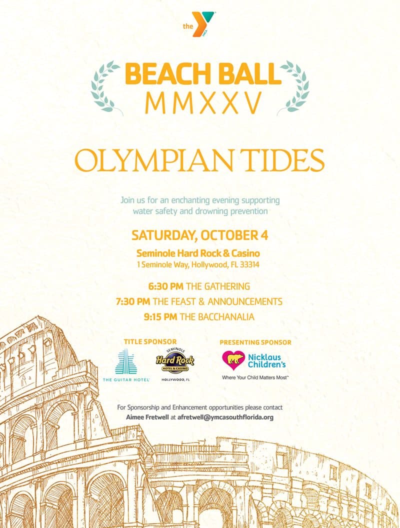 YMCA of South Florida's Beach Ball 2025 Gala Aims to Combat Child Drowning Epidemic