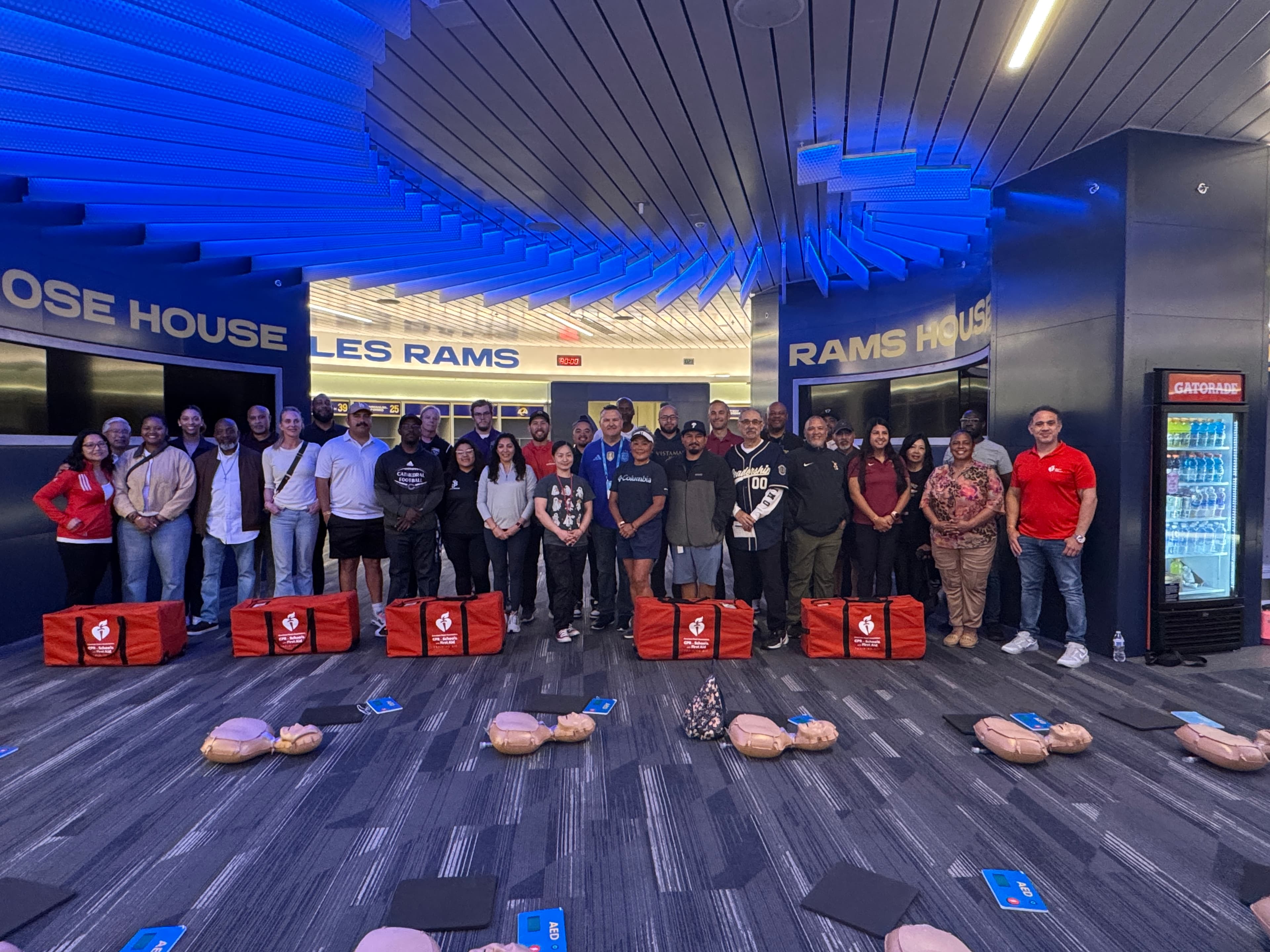 Los Angeles Rams Train 22 Schools in Life-Saving CPR Techniques