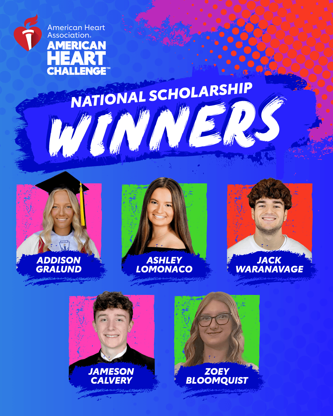 American Heart Association Awards Scholarships to Student Leaders Promoting Heart Health