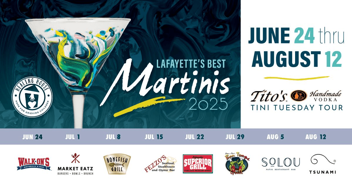Healing House's Martini Tour and Gala Unites Acadiana Community in Support of Grieving Families