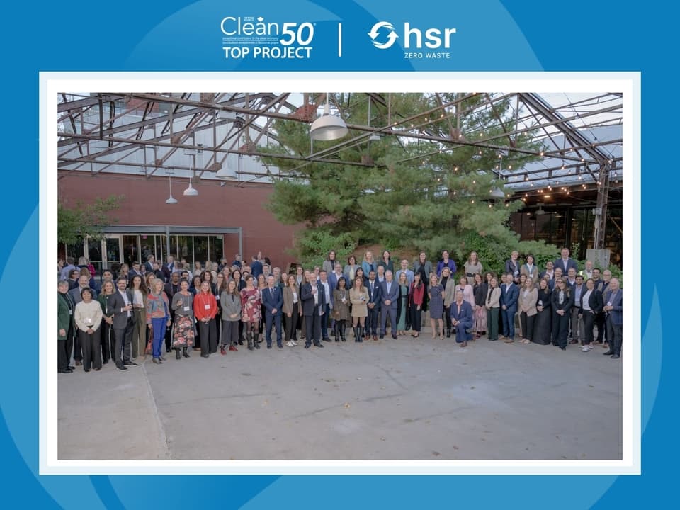 HSR Zero Waste Wins Clean50 Top Project Award for Convention Centre Waste Transformation