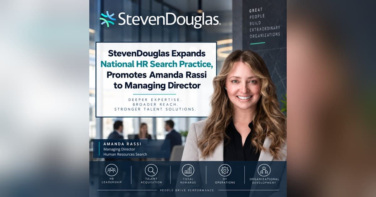 StevenDouglas Promotes Amanda Rassi to Lead National HR Search Practice