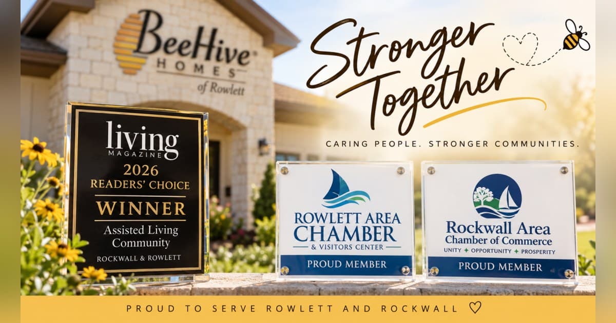 BeeHive Homes of Rowlett Wins Living Magazine Readers' Choice Award for Best Assisted Living Community