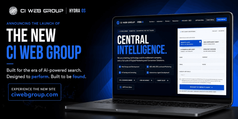 CI Web Group Relaunches ciwebgroup.com for AI-Powered Search Era