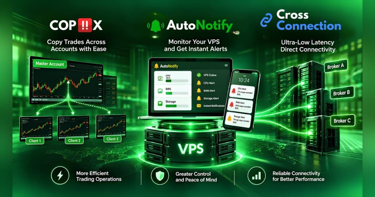 TradingFXVPS Expands into Full Trading Infrastructure with Copiix, Monitoring, and Cross-Connects