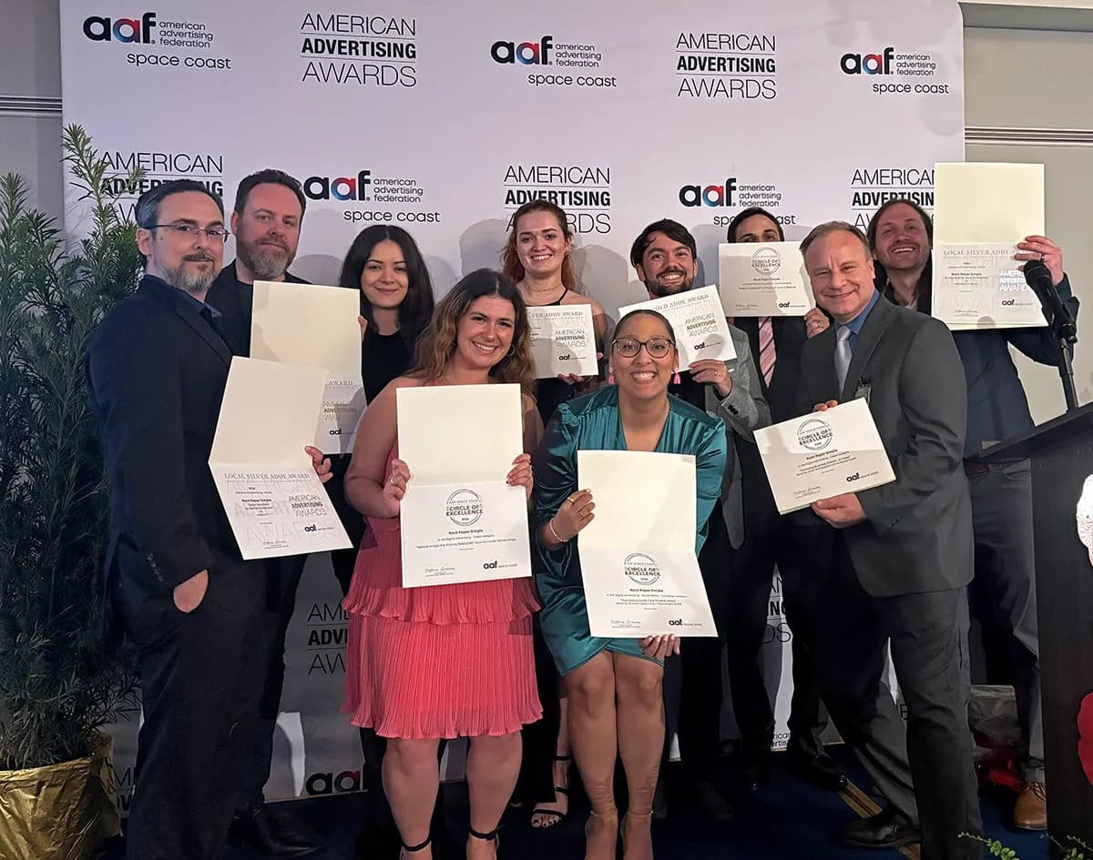 Rock Paper Simple Earns 10 ADDY Awards at 2026 AAF Space Coast Gala, Marking Post-Acquisition Creative Success