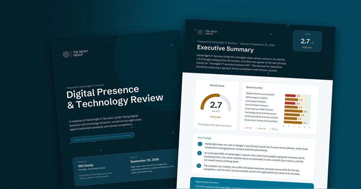 The Deady Group Broadens Advisory Services to Include Growth and Digital Presence, Launches Free Review
