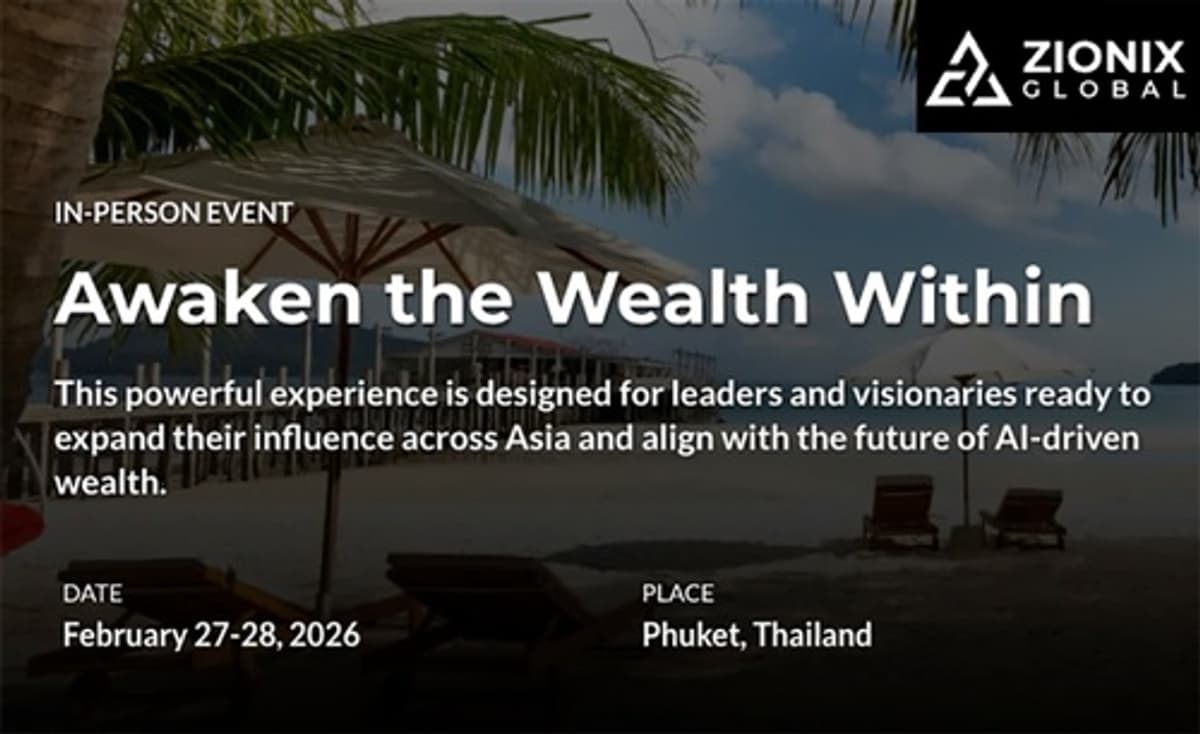 Zionix Global Announces Transformational Summit in Phuket Focused on Conscious Leadership