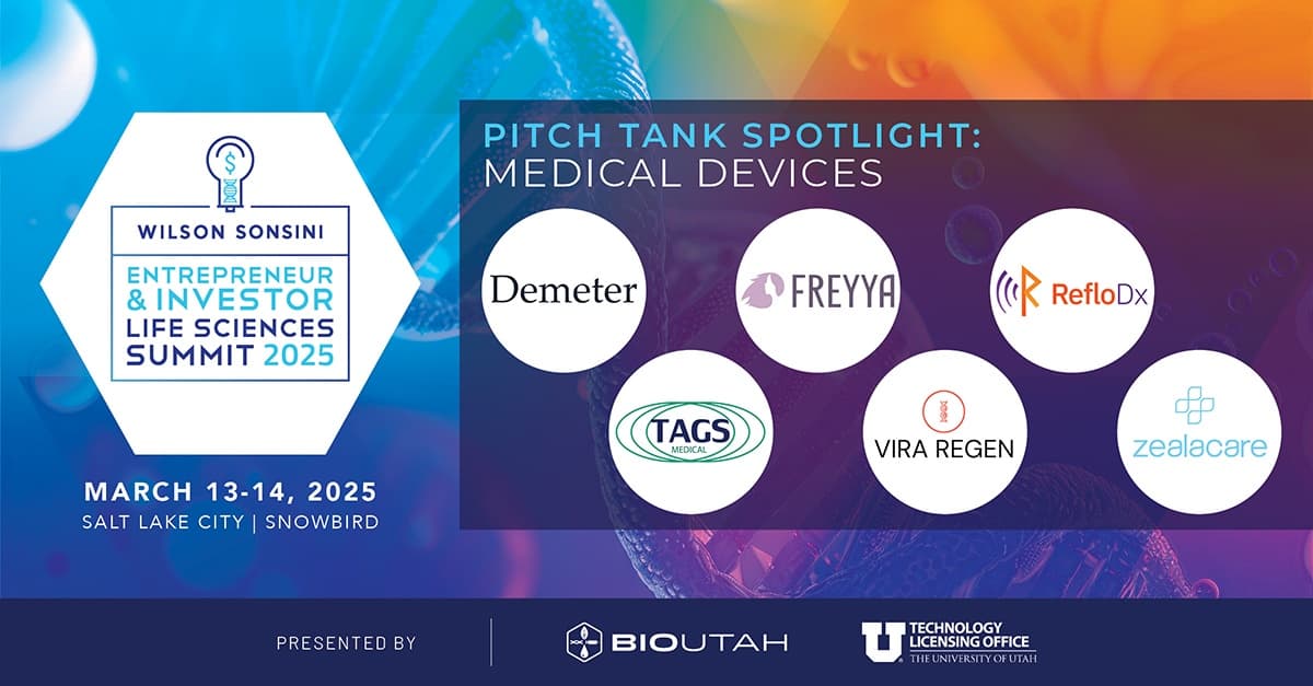 Utah's Top 12 Life Sciences Startups to Pitch at Entrepreneur & Investor Summit