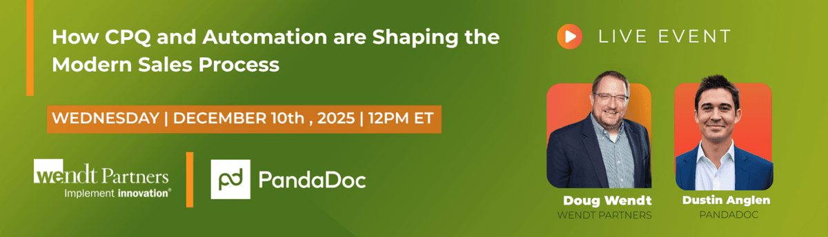 Wendt Partners and PandaDoc Host Live Web Event on CRM and CPQ Integration for B2B Sales Growth