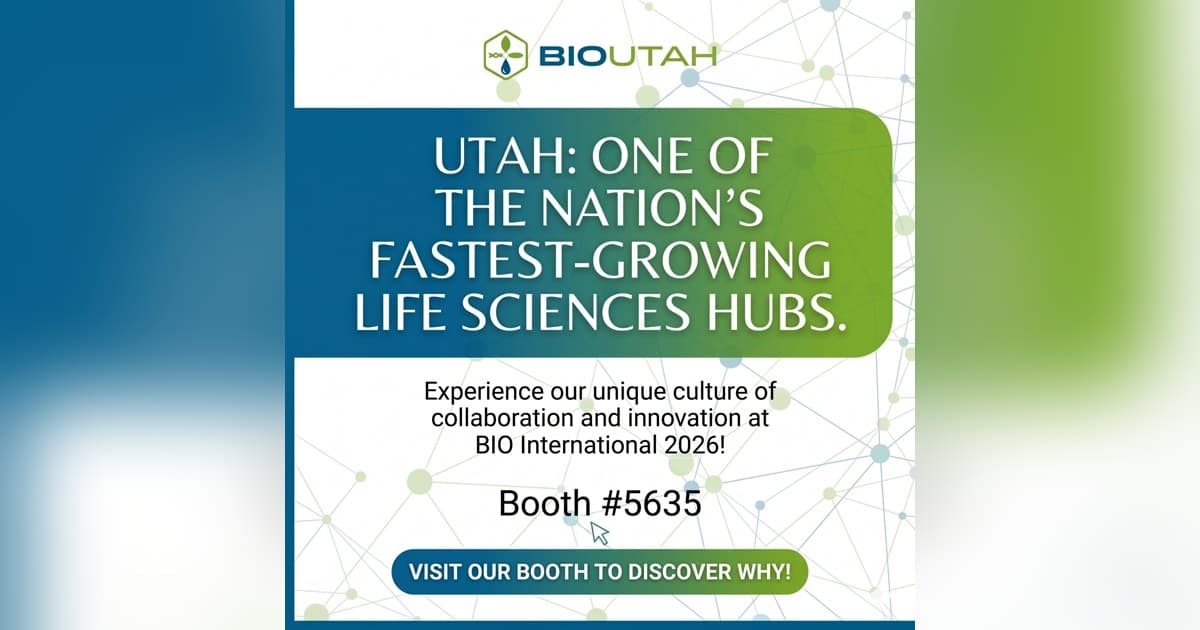 Utah Life Sciences Industry to Showcase at BIO International Convention with Pavilion Co-Hosted by BioUtah and Partners