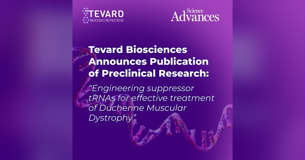 Preclinical Study Validates Engineered Suppressor tRNAs for Duchenne Muscular Dystrophy