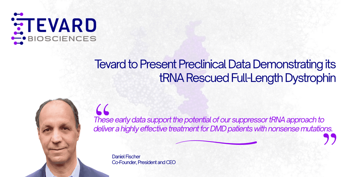 Tevard's Innovative tRNA Therapy Shows Promise in Duchenne Muscular Dystrophy Treatment