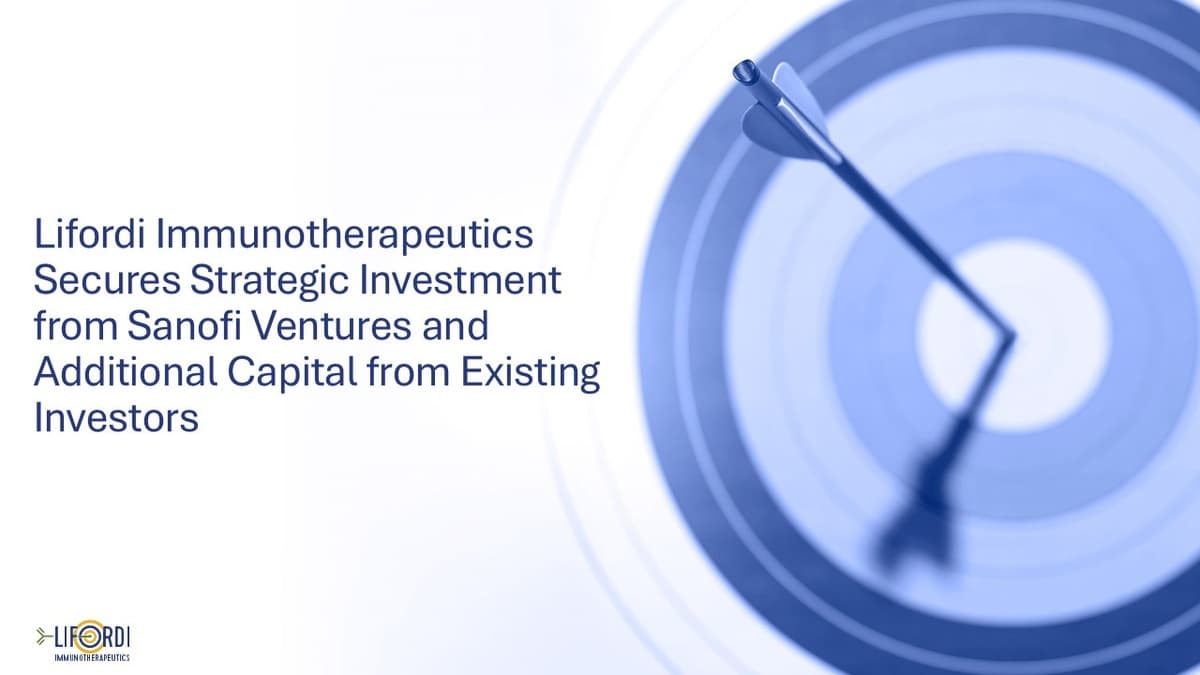 Lifordi Immunotherapeutics Secures $112 Million Investment to Advance Autoimmune Disease Treatment