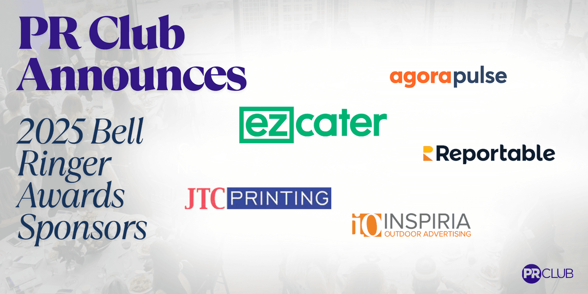 PR Club Announces Five Industry Leaders as Sponsors for 2025 Bell Ringer Awards
