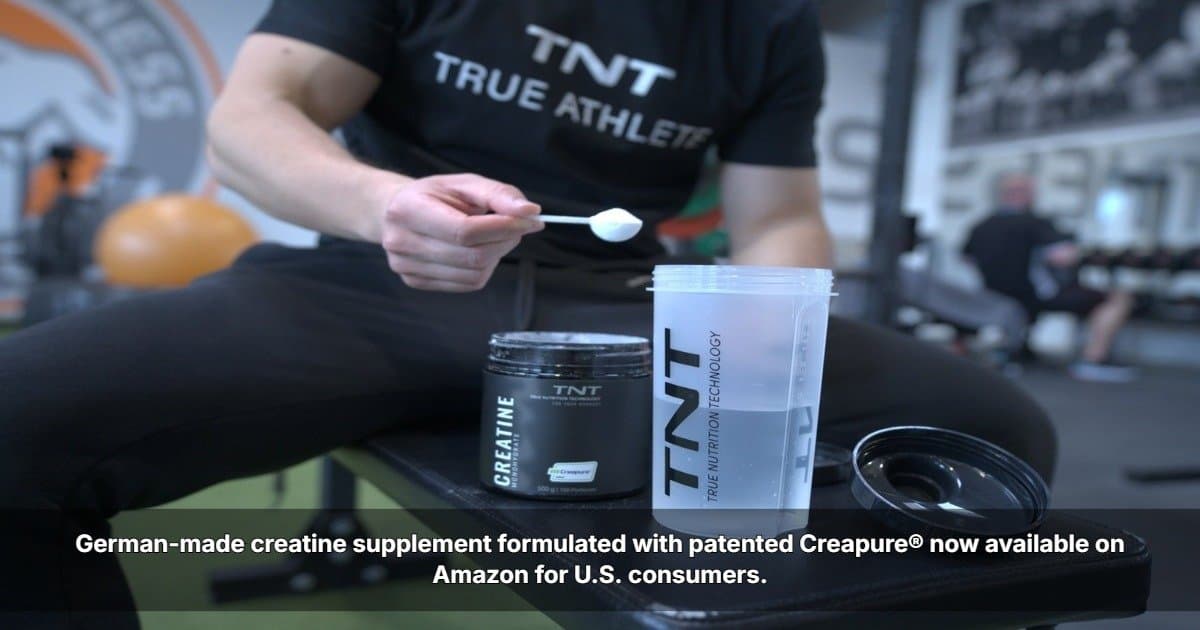TNT Launches Creapure Creatine on Amazon, Emphasizing German Quality and Purity