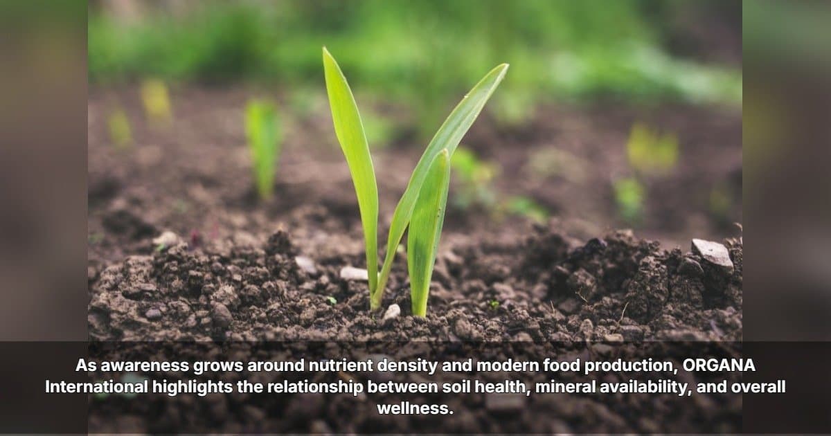 ORGANA International Highlights Link Between Soil Health and Human Nutrition