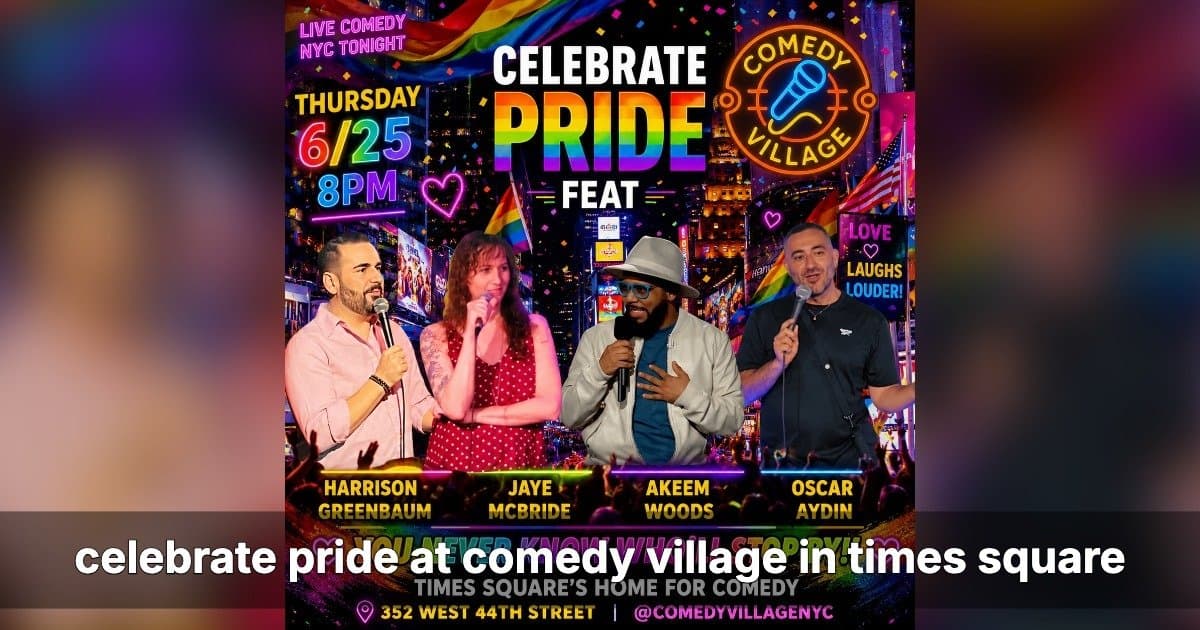 Comedy Village NYC Announces Pride Month Comedy Shows in Times Square