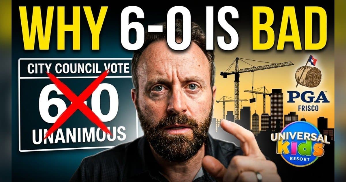 Frisco Councilman Jared Elad Warns Unanimous Votes Signal Groupthink, Not Good Governance