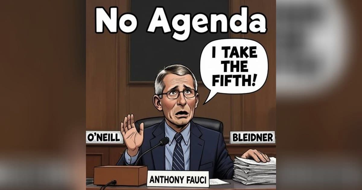 Guest Hosts Steer 'No Agenda' Through Fauci's Fifth Amendment Plea and Flock Safety Backlash