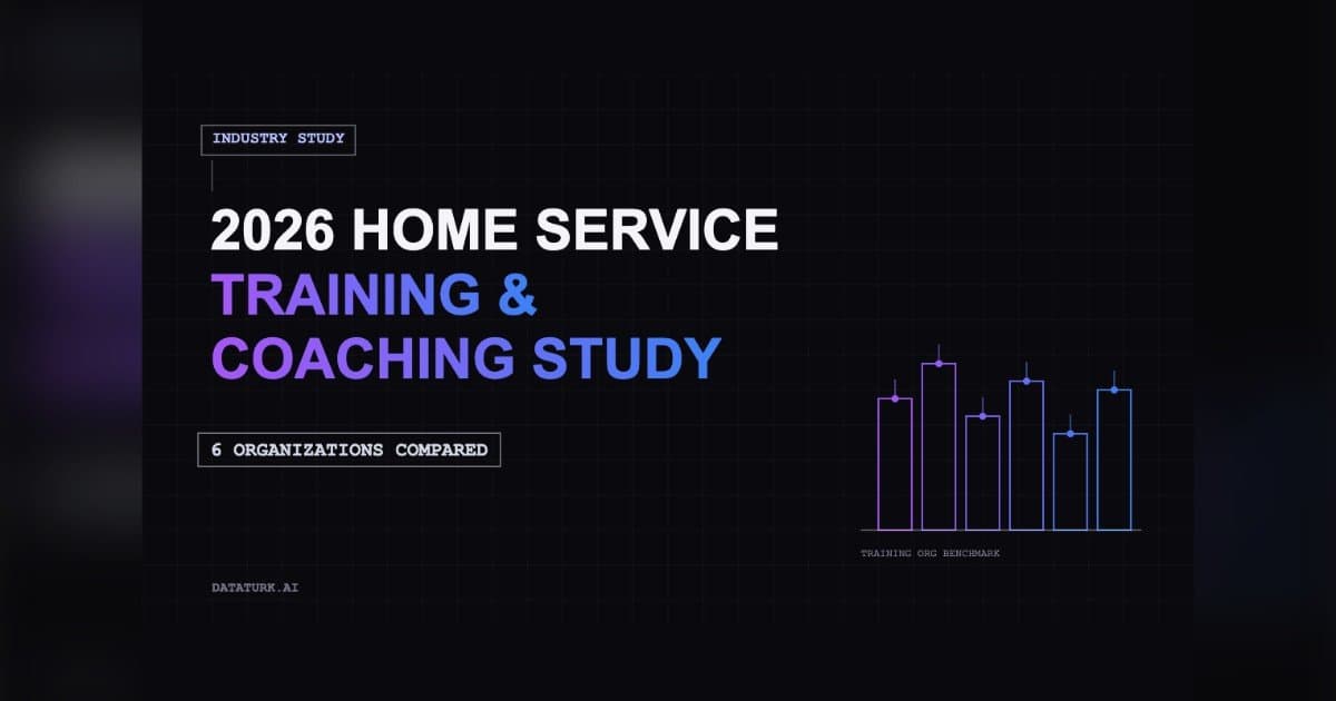 DataTurk.ai Study Ranks Home Service Training Providers Across Key Business Categories