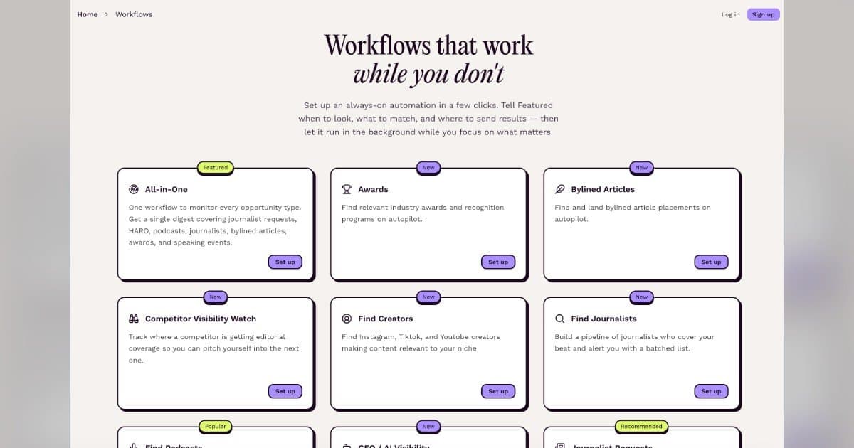 Featured Expands Always-On PR Automation to Free Plan