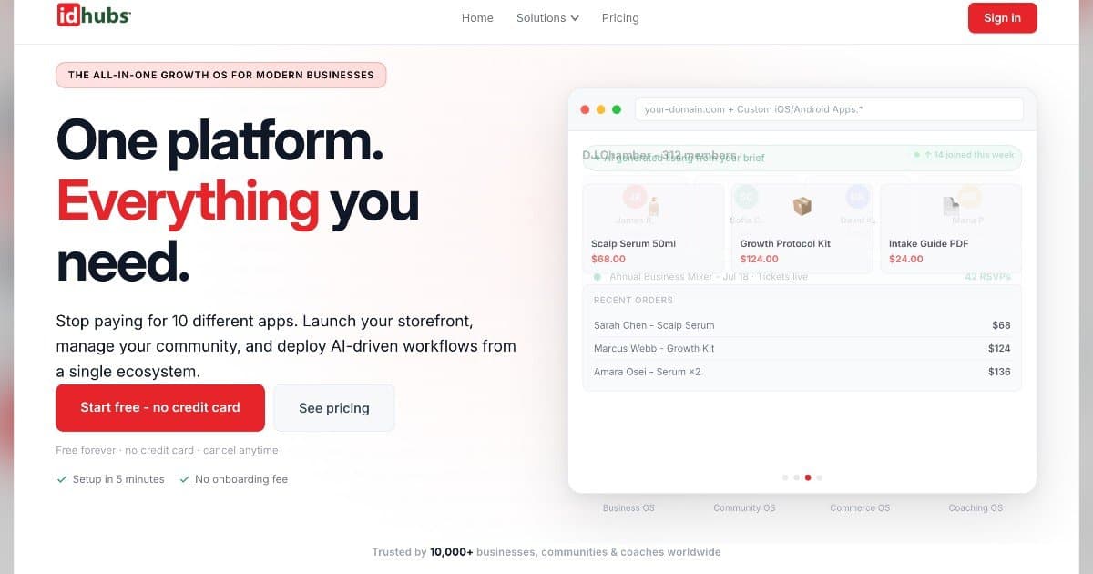idhubs Challenges Software Integration Model, Launches Unified Operating System for AI Era