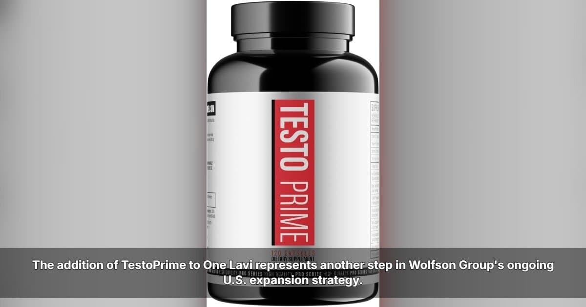 Wolfson Group Expands TestoPrime to OneLavi, Broadening U.S. Retail Reach