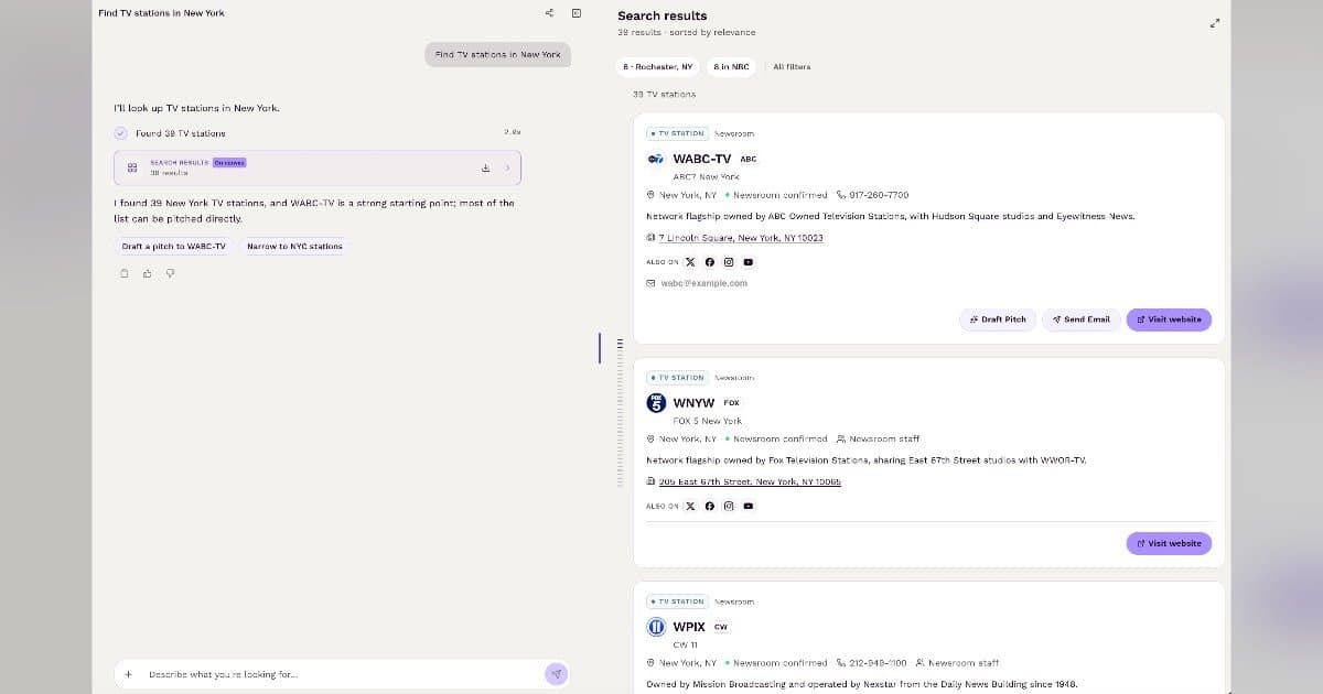 Featured Adds Local TV Station Search to Its Newsjacking Workflow