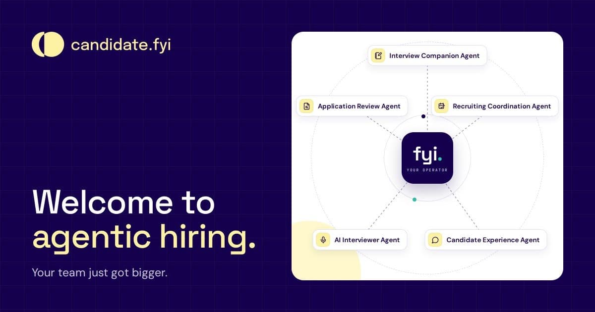 candidate.fyi Launches Agentic Hiring Platform with AI Agents and Candidate Trust Profile