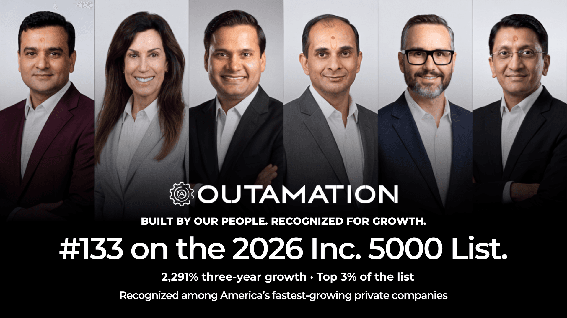 Outamation Debuts on 2026 Inc. 5000 at #133, Ranking Among America's Fastest-Growing Private Companies
