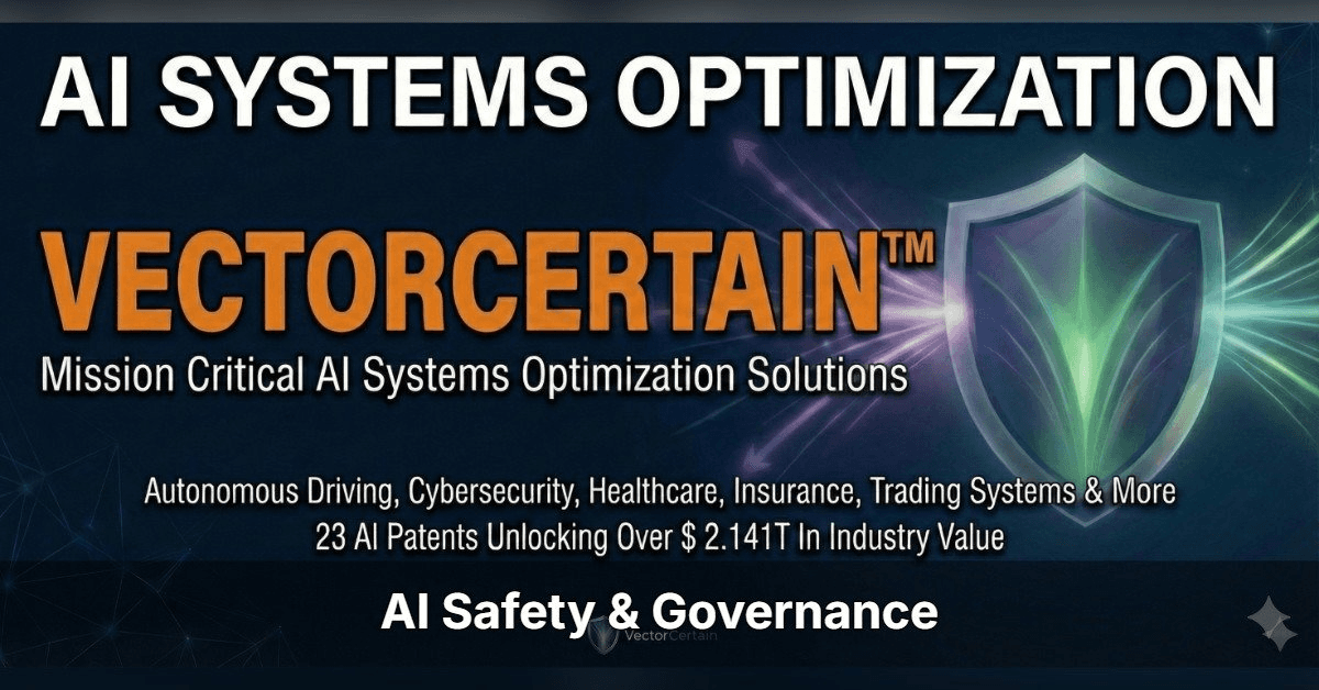 Landmark Study Validates VectorCertain's Approach to AI Agent Governance