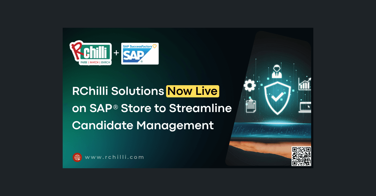 RChilli Solutions Now Available on SAP® Store, Enhancing Recruitment Efficiency