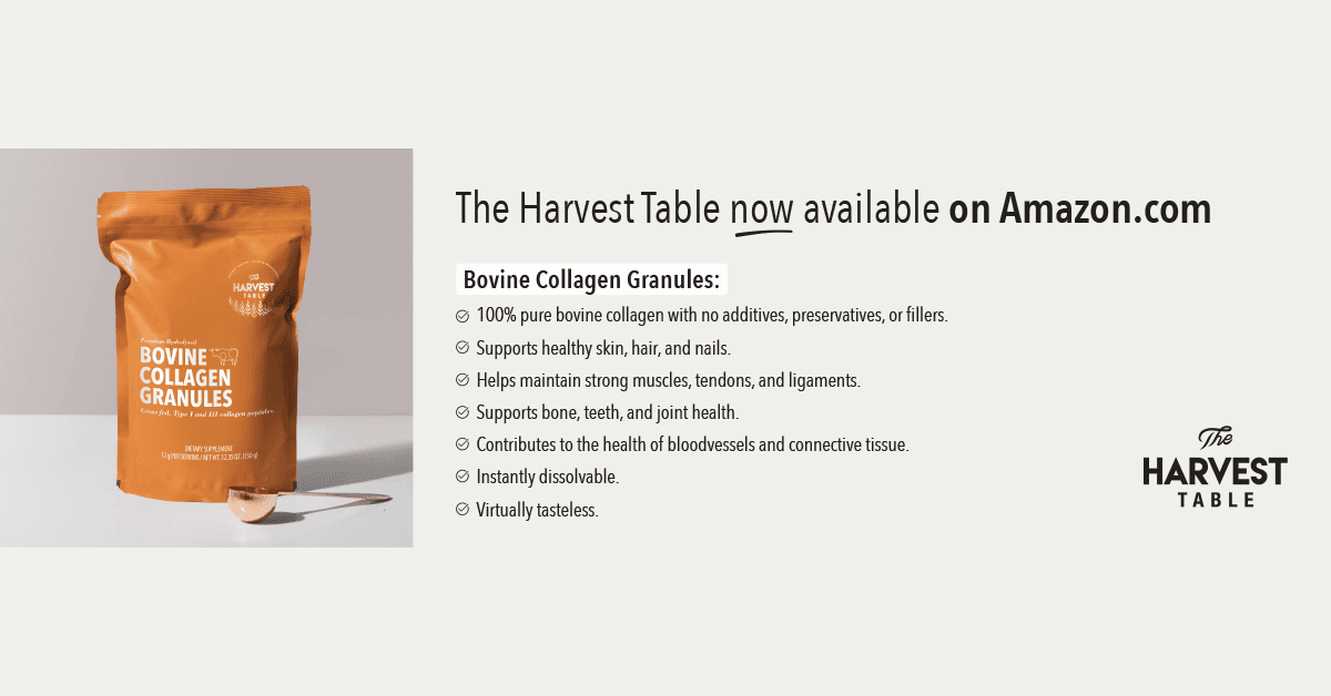 South African Wellness Brand The Harvest Table to Launch Clean Collagen and Plant-Based Products on Amazon
