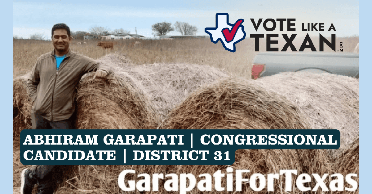 Texas Congressional Candidate Abhiram Garapati Discusses Immigration, Technology, and Rural Issues in Civic Interview