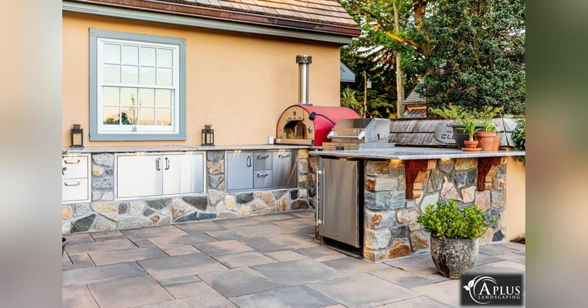 A Plus Landscaping Integrates Outdoor Kitchens Into First Design Visit