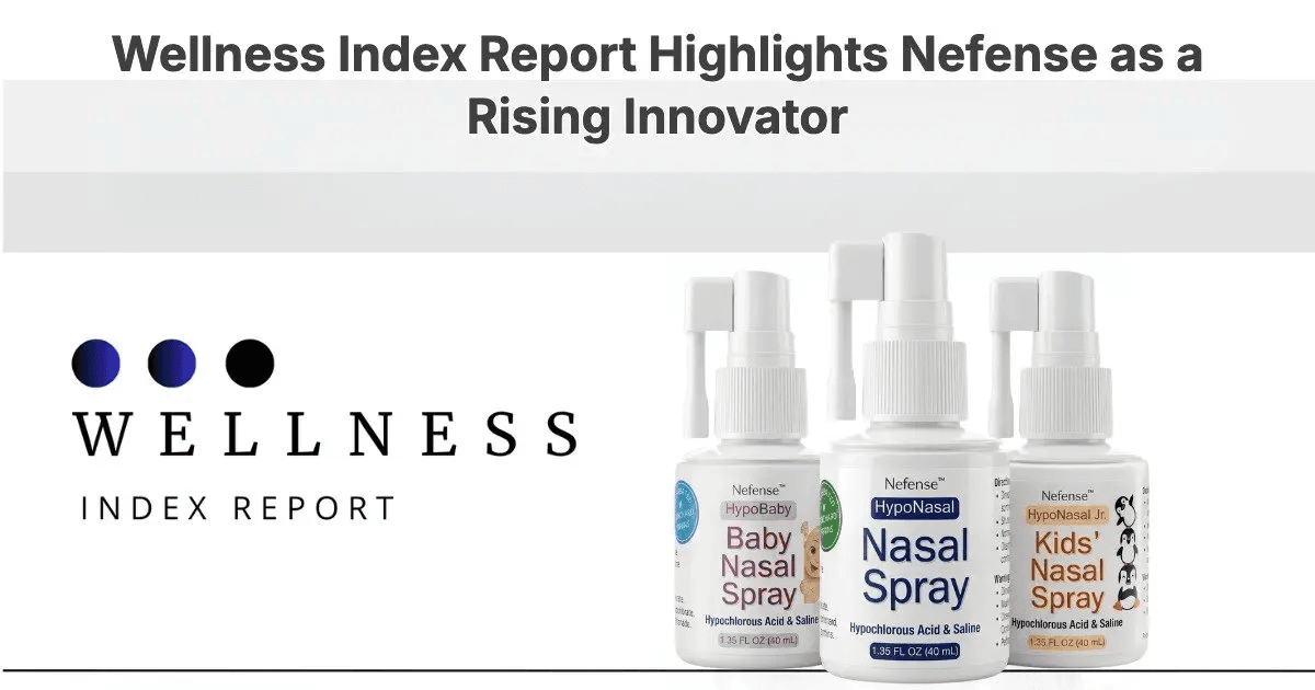 Nefense Named Leader in Nasal Health Innovation by Wellness Index Report