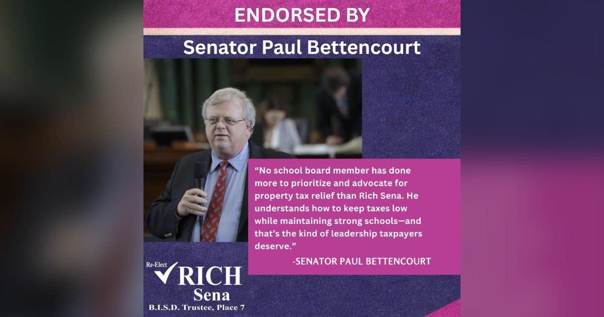 Boerne ISD Trustee Rich Sena Seeks Re-election, Citing Family Legacy and Commitment to 11,200 Students