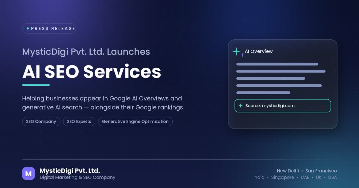 MysticDigi Launches AI SEO Practice to Optimize for Generative Search Results