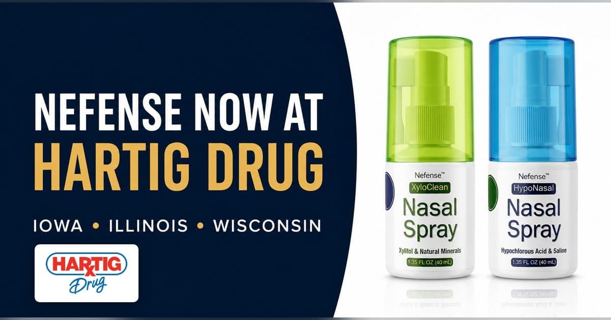 Hartig Drug Adds Nefense Nasal Care Products, Offering Drug-Free Options in Tri-State Area